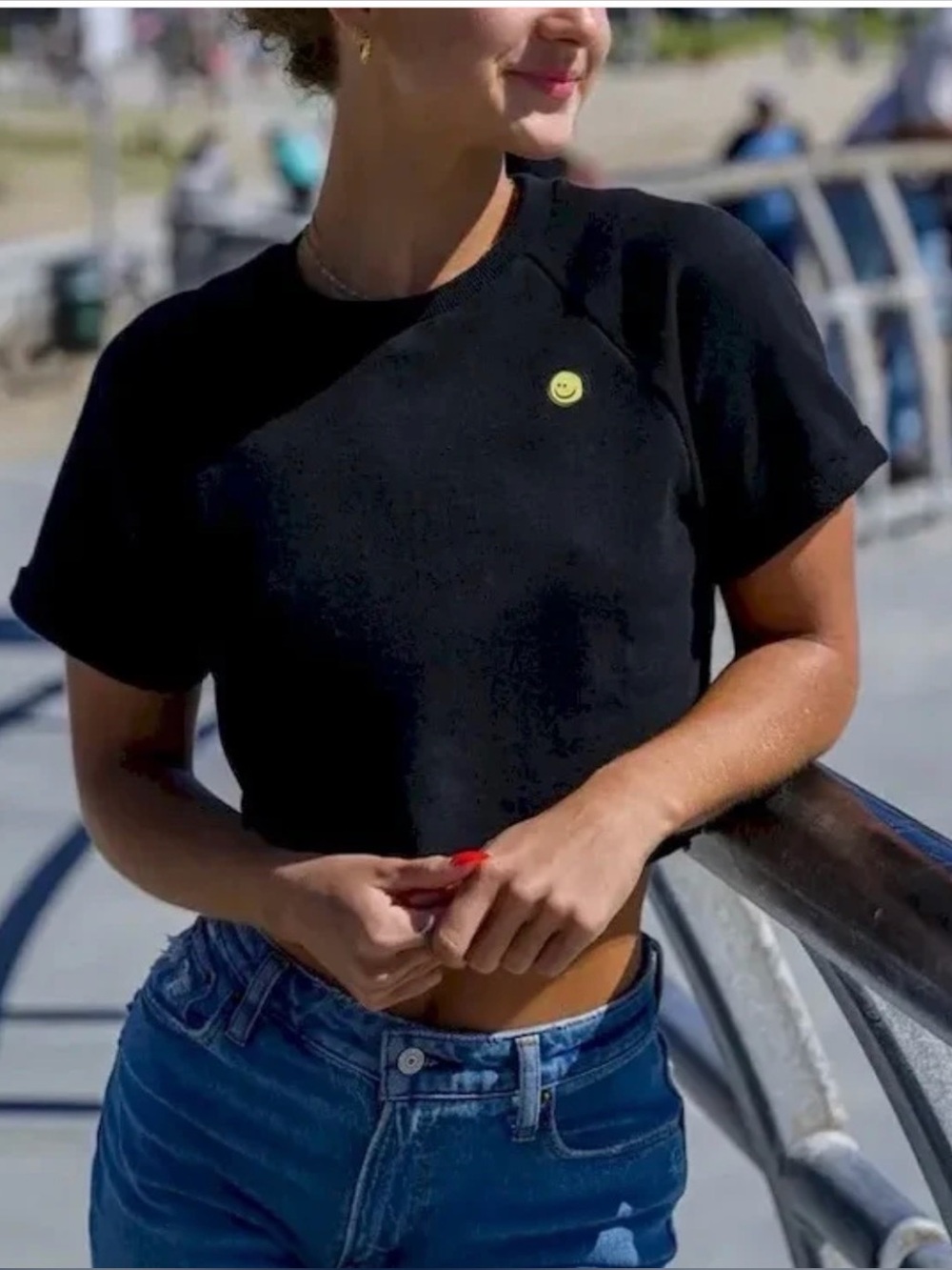 YoungLA Raglan Cropped Tee